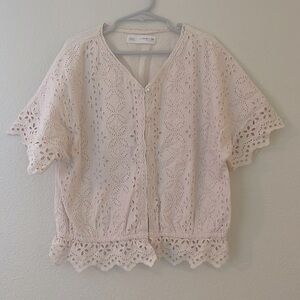 Zara Girls Pale Pink Blouse sz 11-12